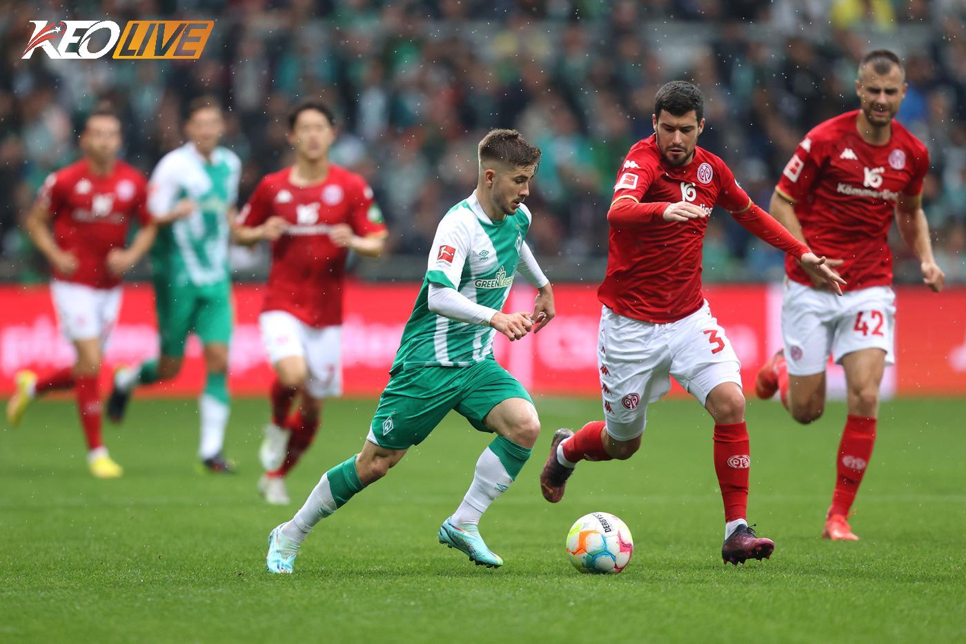 Lần gặp nhau gần nhất giữa Mainz vs Werder Bremen | Keolive