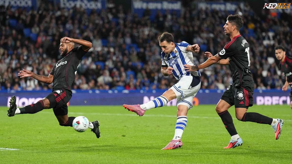 Real Sociedad thắng 2 trong 3 trận gần nhất trên mọi đấu trường | Keolive