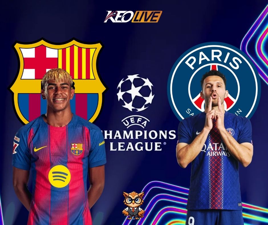 Trận đấu giữa Barcelona vs Paris Saint-Germain | Keolive