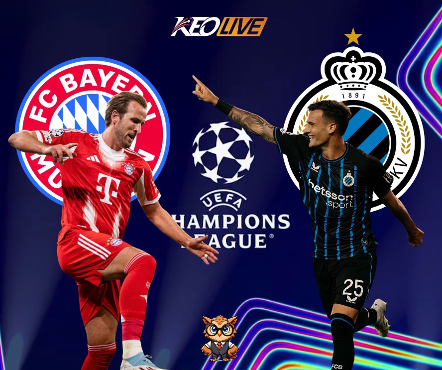 Trận đấu giữa Bayern München vs Club Brugge | Keolive
