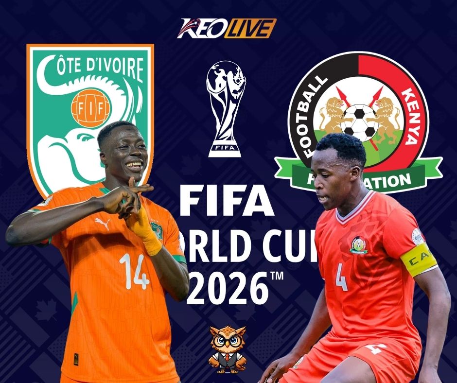 Trận đấu giữa Ivory Coast vs Kenya | Keolive