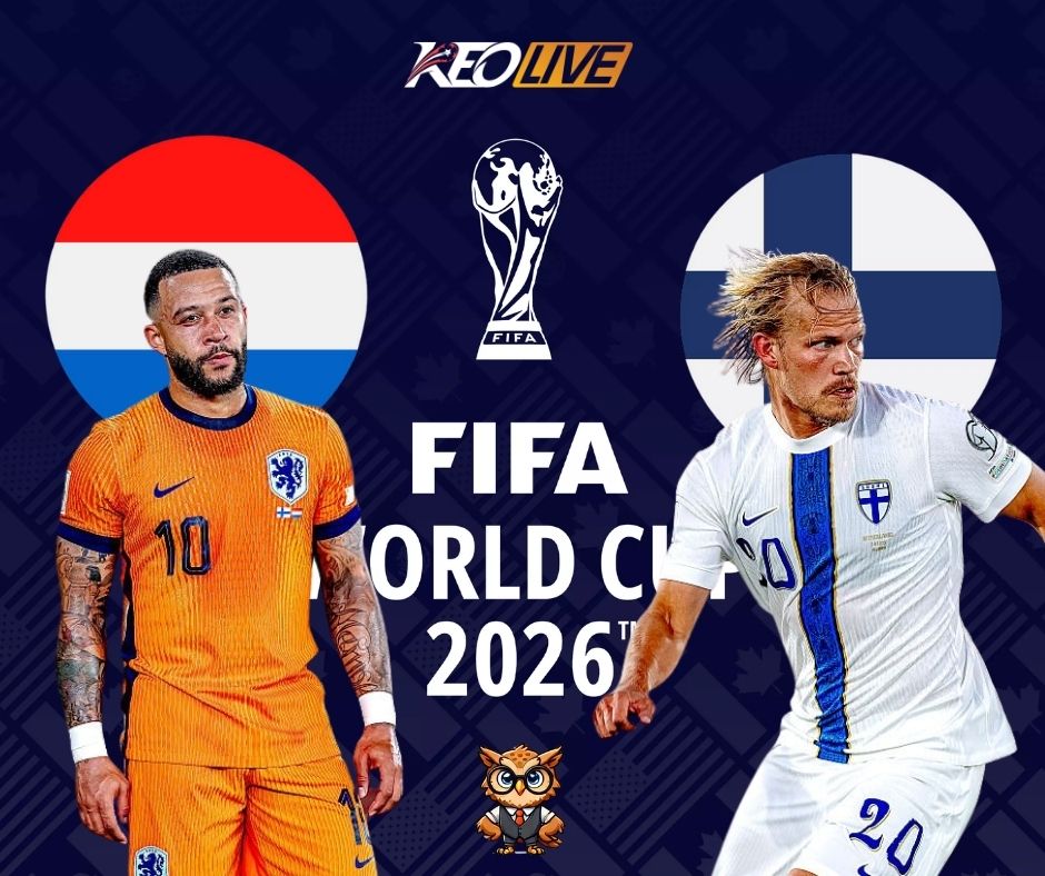 Trận đấu giữa Netherlands vs Finland | Keolive