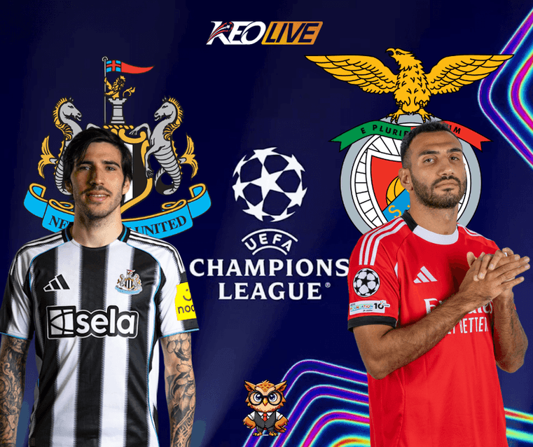 Trận đấu giữa Newcastle United vs Benfica | Keolive