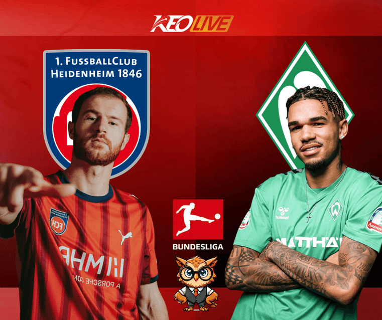 Trận so tài giữa FC Heidenheim vs Werder Bremen | Keolive