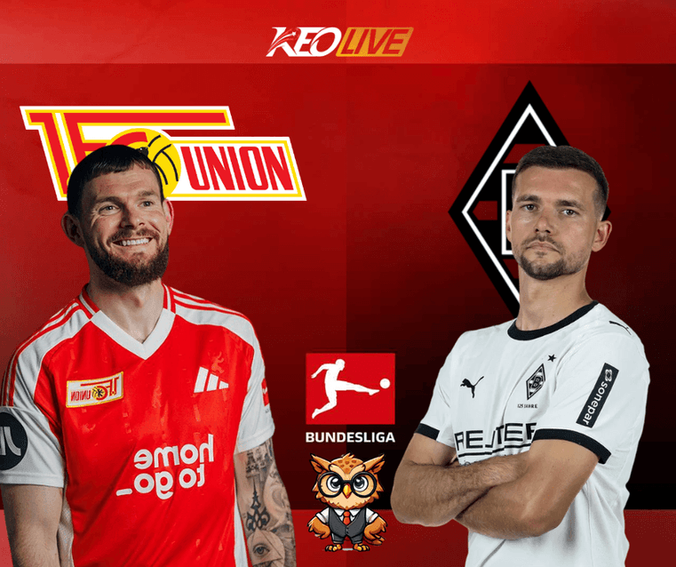 Trận đấu giữa Union Berlin vs Borussia Mönchengladbach | Keolive