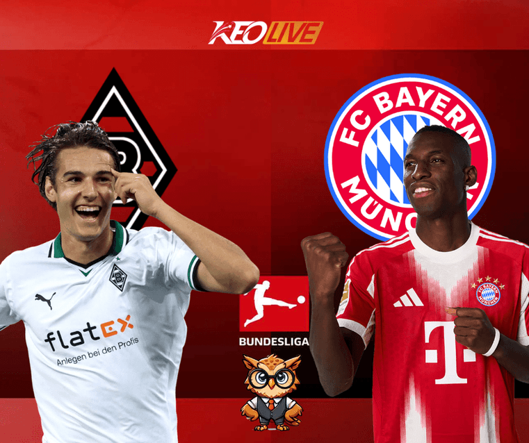 Trận so tài giữa Borussia Mönchengladbach vs Bayern Munich | Keolive