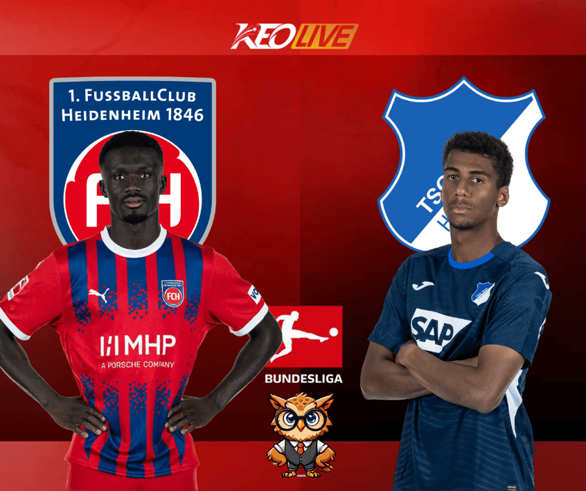 Trận đấu giữa Hoffenheim vs FC Heidenheim | Keolive