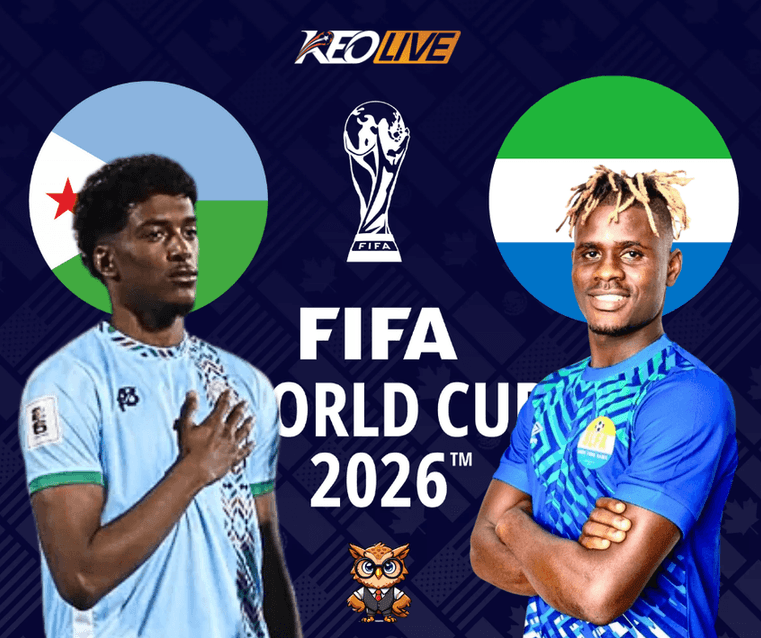 vong loai World Cup giua Djibouti vs Sierra Leone | Keolive