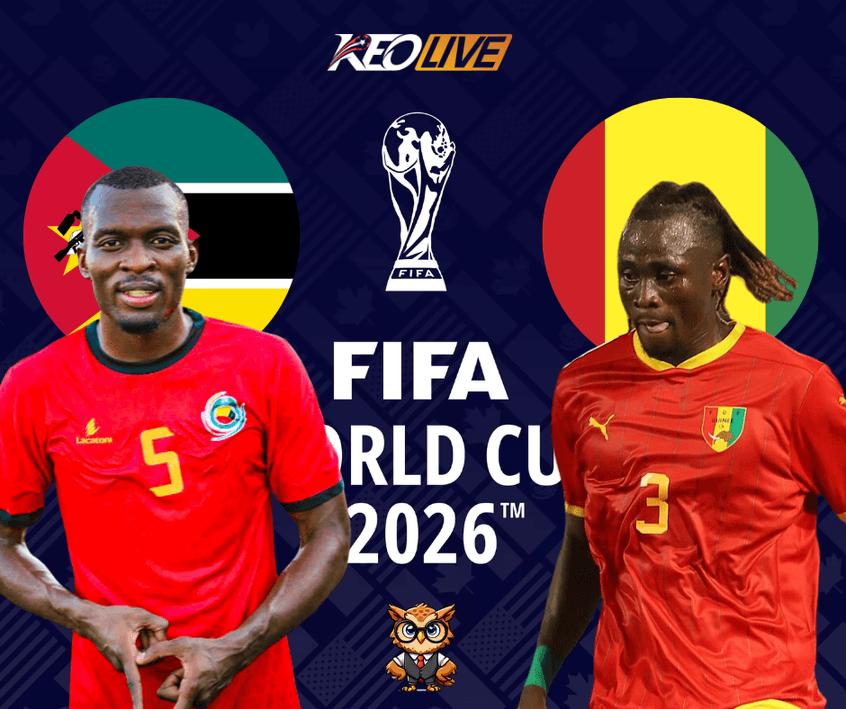 Trận so tài vòng loại giữa Mozambique vs Guinea | Keolive