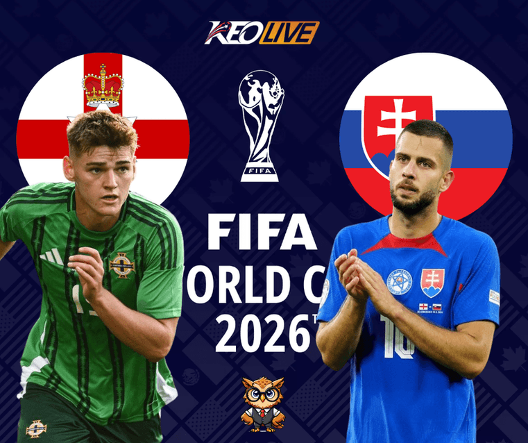 Cuộc gặp gỡ giữa Northern Ireland vs Slovakia | Keolive