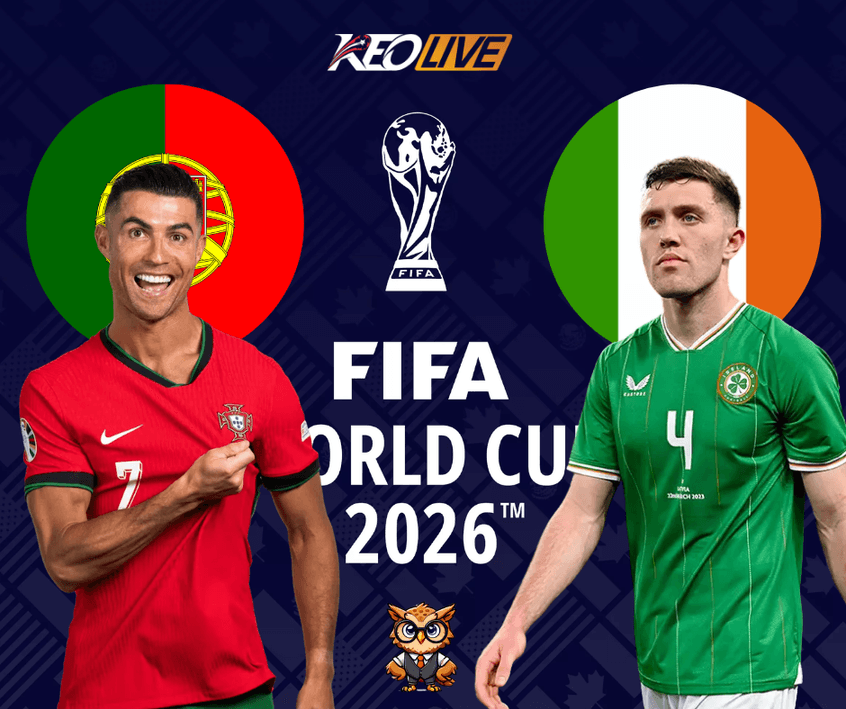 Trận đấu vòng loại giữa Portugal vs Ireland | Keolive