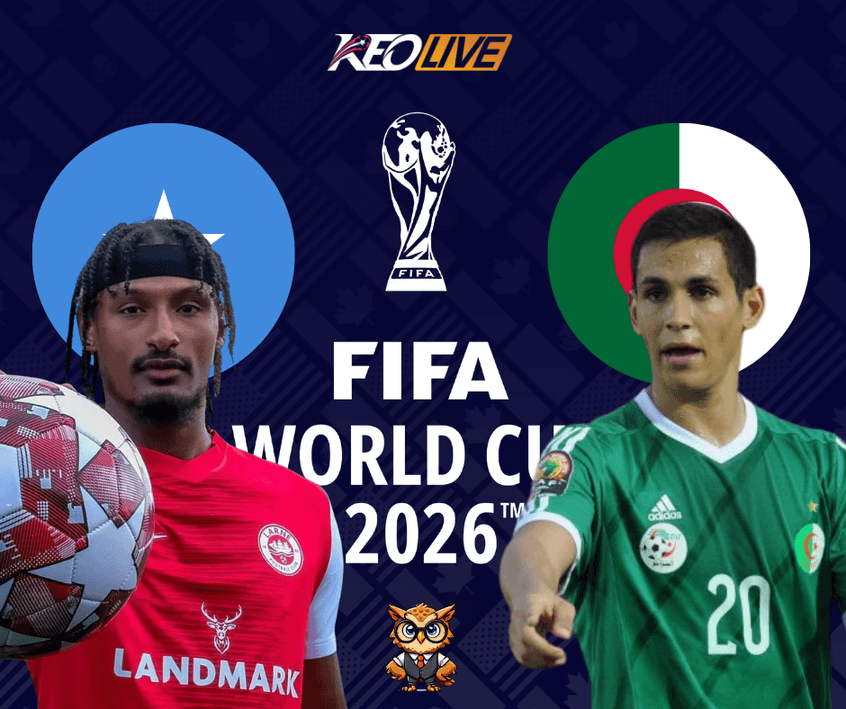 Trận đối đầu vòng loại giữa Somalia vs Algeria | Keolive