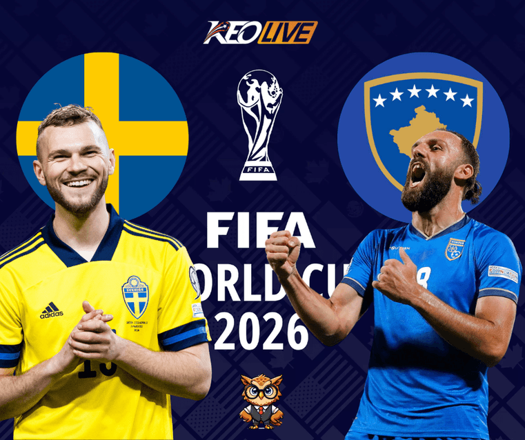 Trận so tài giữa Thuỵ Điển vs Kosovo | Keolive