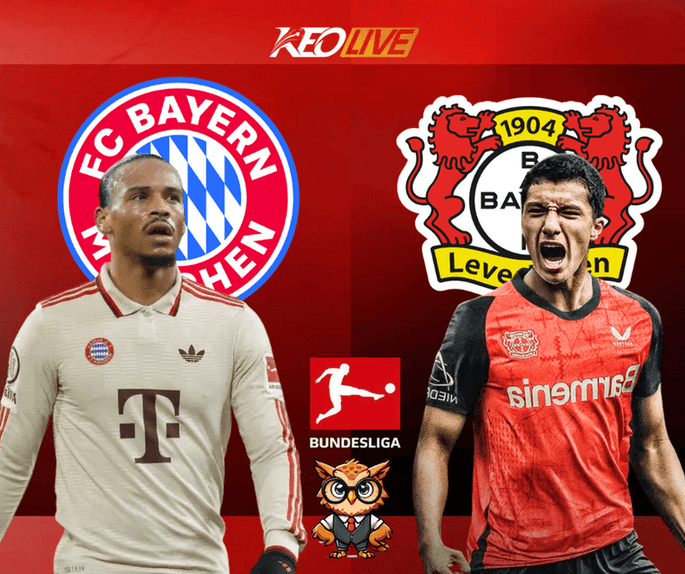 Trận đấu tâm điểm giữa Bayern Munich vs Leverkusen | Keolive