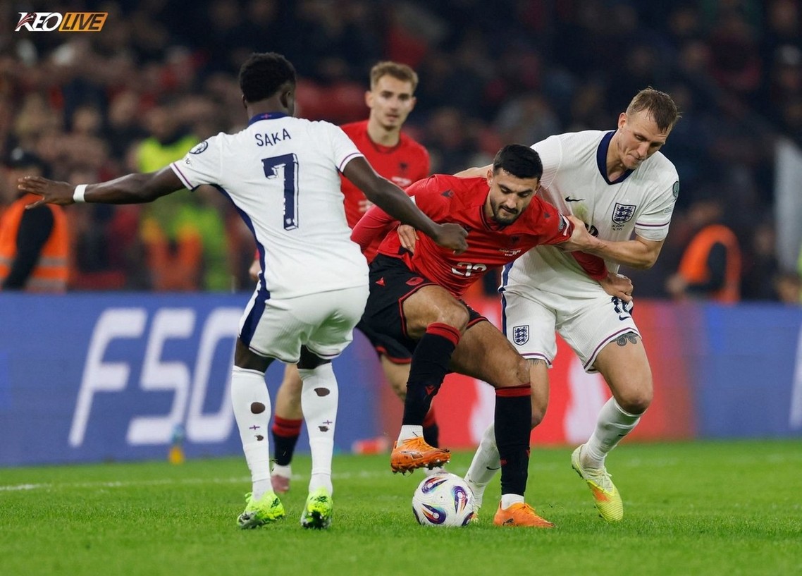 Lối chơi của Anh chỉ khởi sắc khi Saka vào sân | Keolive
