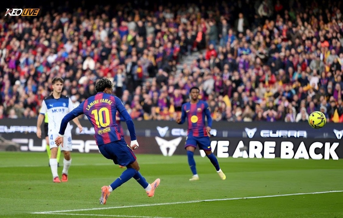 Yamal nhanh chóng đưa trận đấu về thế cân bằng | Keolive