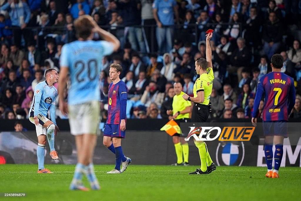 Barca thắng dù mất người cuối trận, Celta chơi khởi sắc nhưng vẫn phải nhận thất bại | Keolive