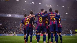 Hình ảnh cho bài Barcelona 4-2 Celta Vigo: Ngày của Lewy, Barca bám sát ngôi đầu