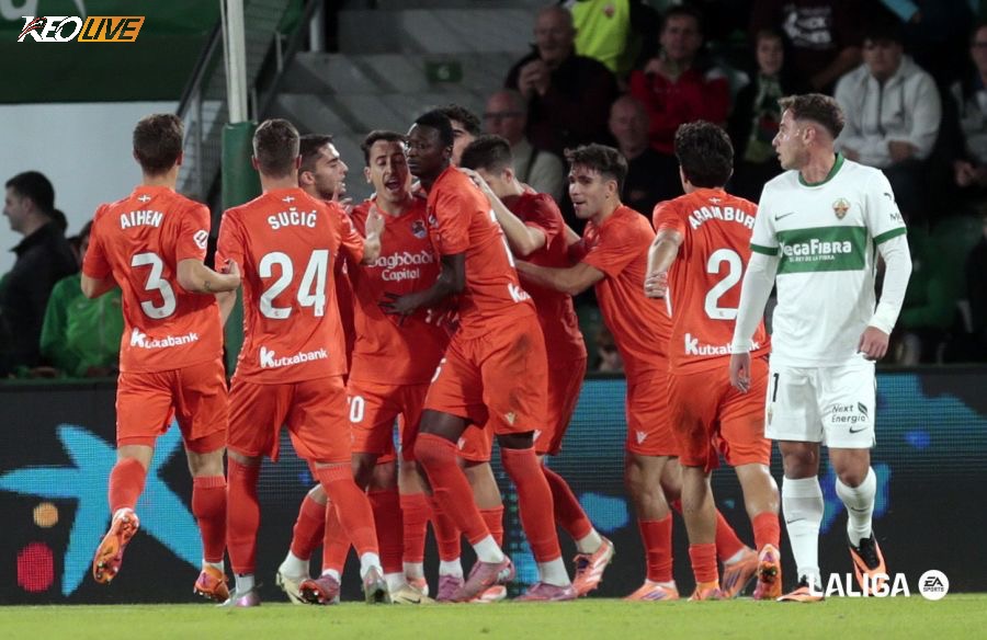 Khoảnh khắc Oyarzabal khiến cả đội Sociedad như trút được gánh nặng thua trận | Keolive