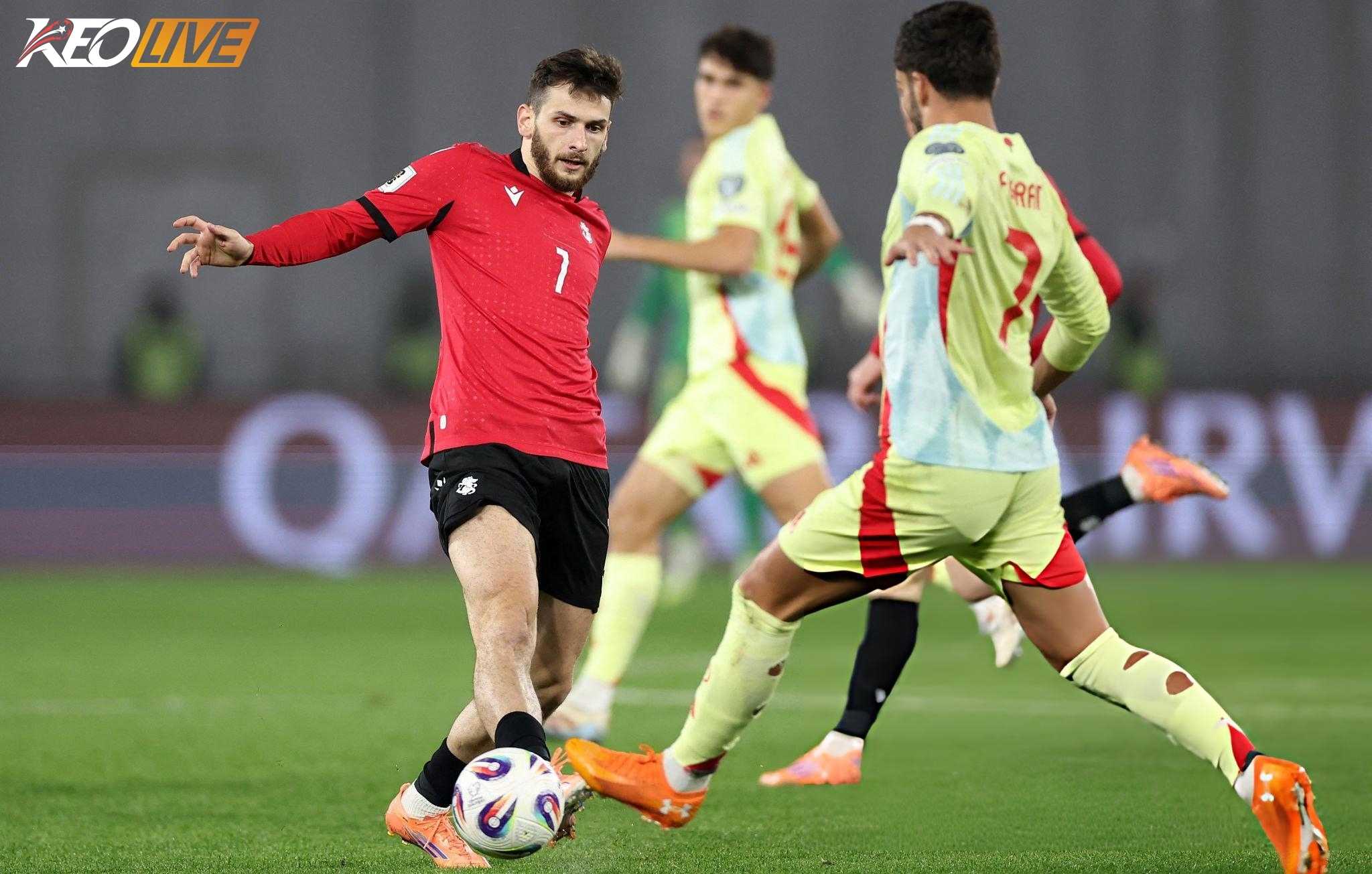 Một mình Kvaratskhelia là không đủ để Georgia tạo nên bất ngờ trước Tây Ban Nha | Keolive