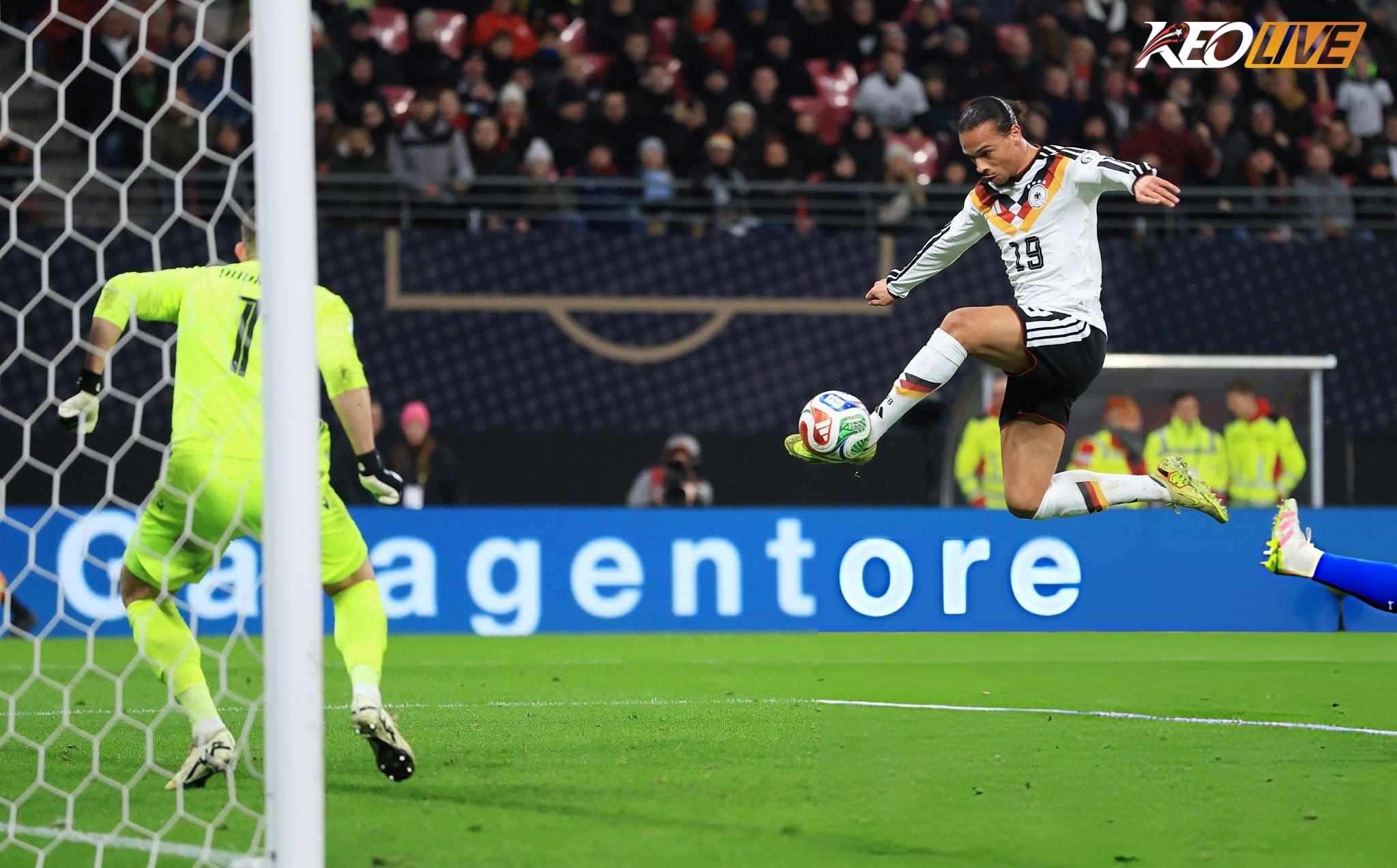 Cú đúp của Sané giúp Đức giải quyết trận đấu ngay trong hiệp 1 | Keolive