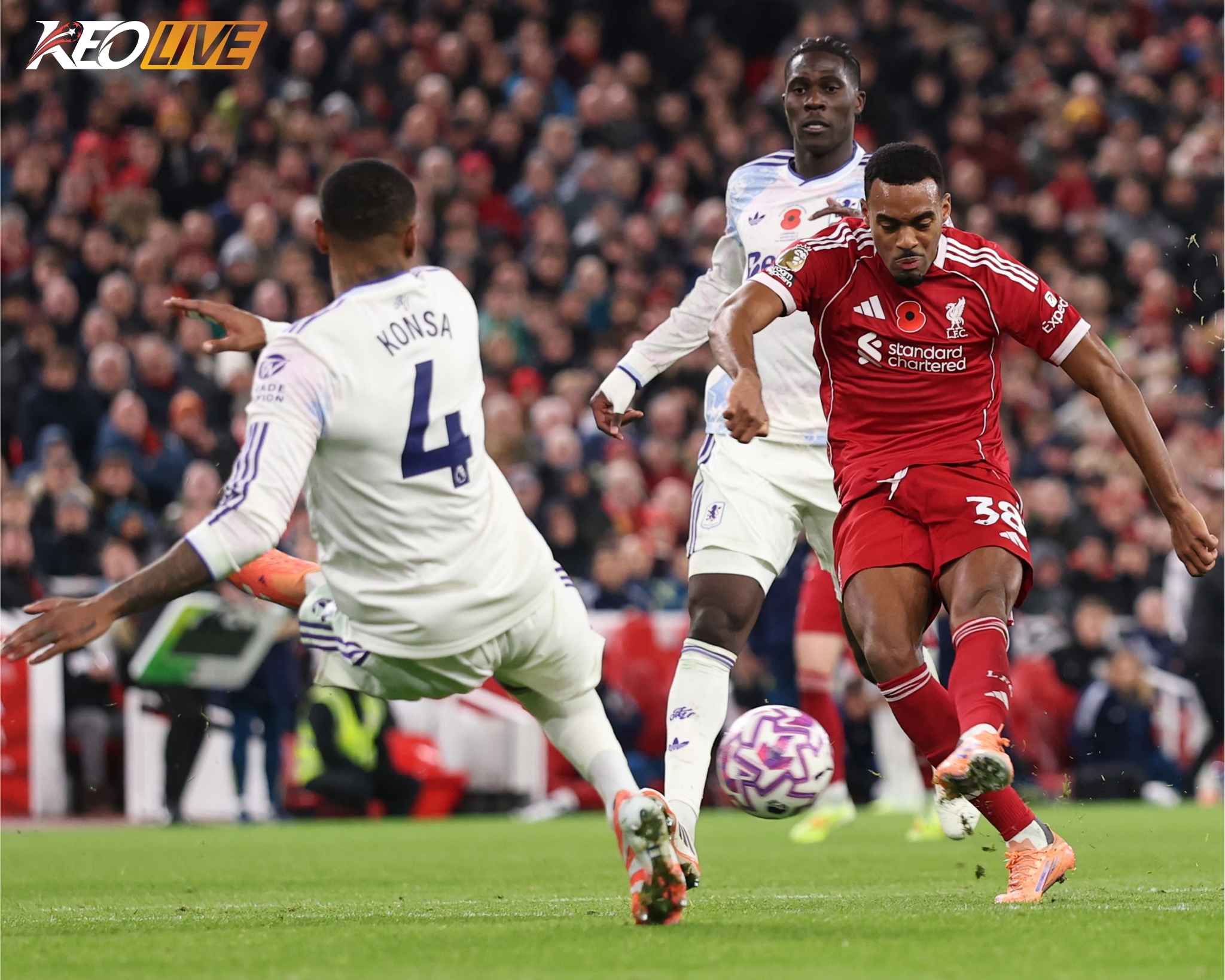 Gravenberch nâng tỉ số lên 2-0 với pha sút xa đẹp mắt | Keolive