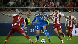 Hình ảnh cho bài Mbappé lập porker, Real Madrid thắng nghẹt thở Olympiacos 4-3