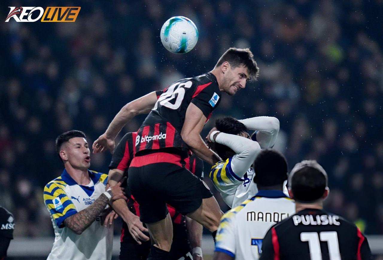 Parma chơi quả cảm, buộc AC Milan phải chấp nhận trận hòa kịch tính | Keolive