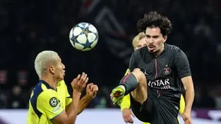 Hình ảnh cho bài Cú hat-trick đầu tiên của Vitinha, PSG ngược dòng hạ Tottenham 5-3