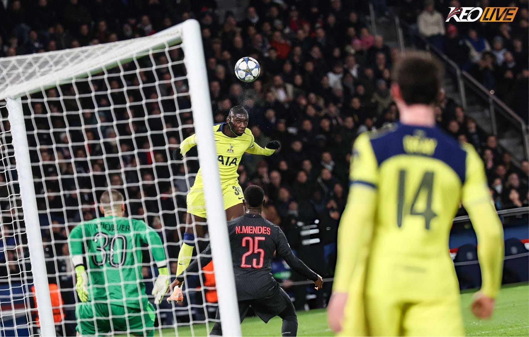 Dù đã thi đấu rất xuất sắc nhưng những nỗ lực của Kolo Muani là chưa đủ để giúp Tottenham có điểm | Keolive