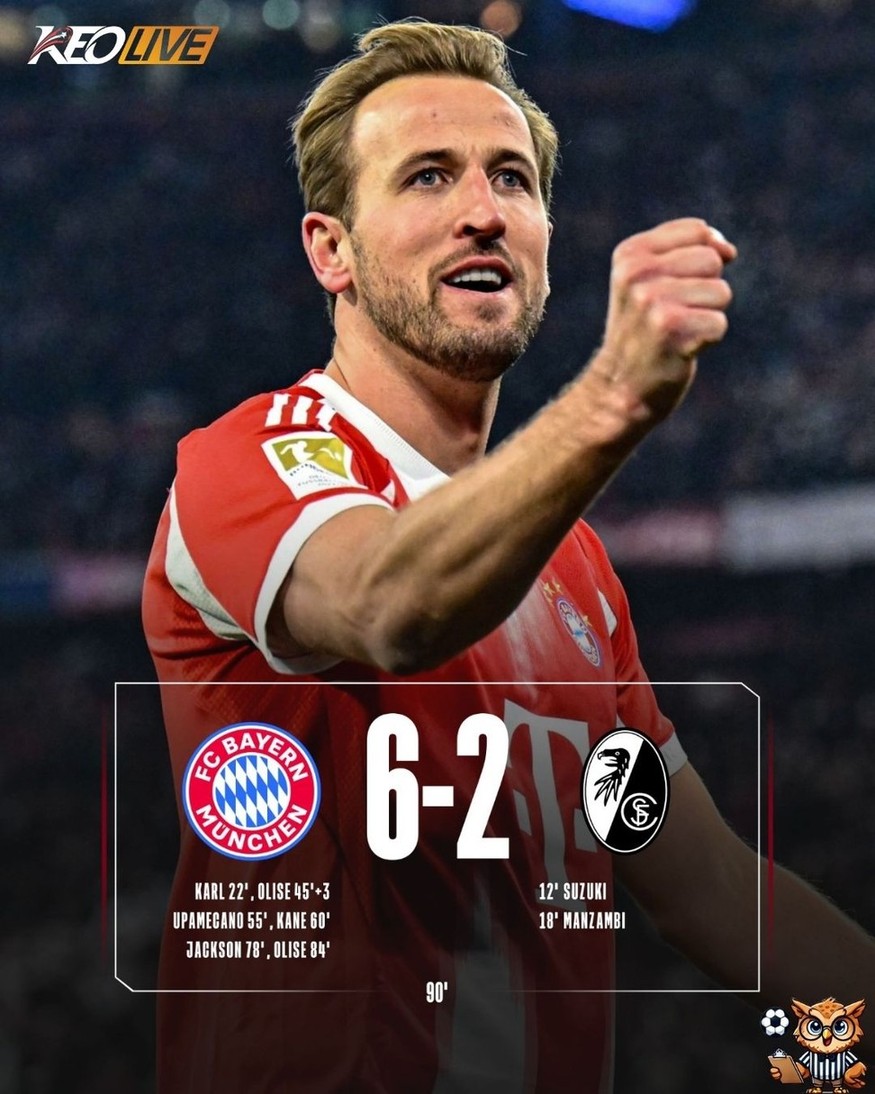 Bayern Munich 6-2 Freiburg | Keolive