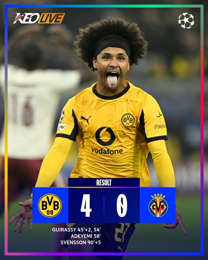 Dortmund 4-0 Villarreal | Keolive
