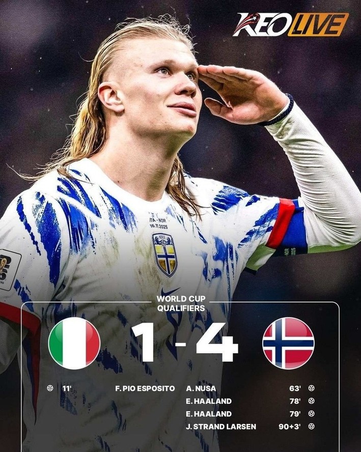 Italy 1-4 Na Uy | Keolive