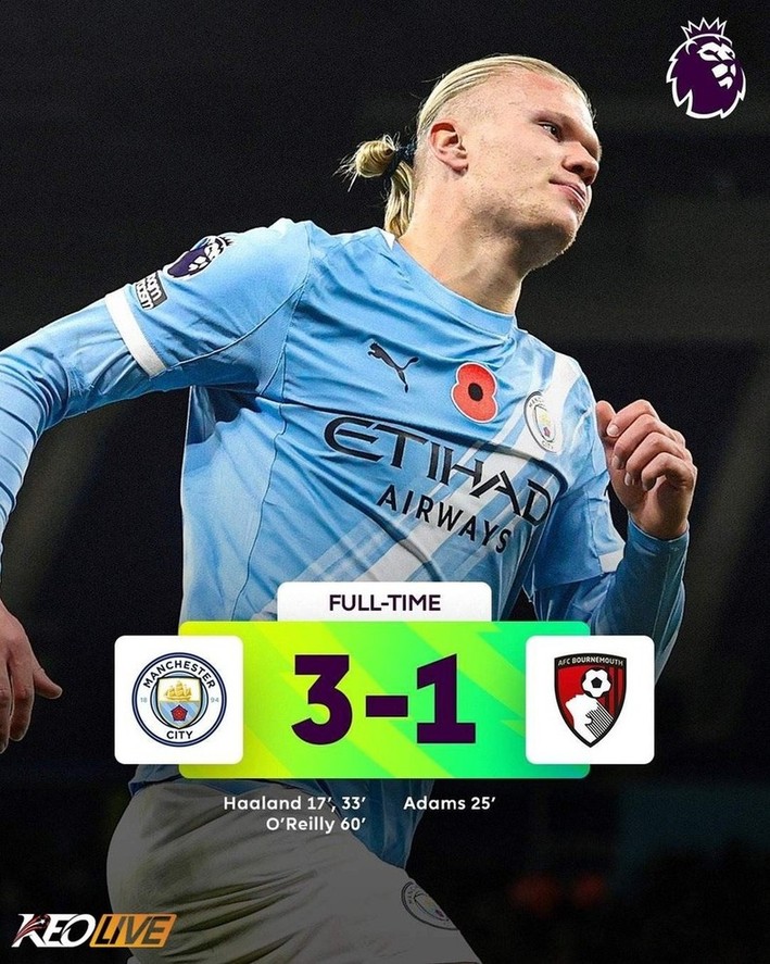 Manchester City 3-1 Bournemouth | Keolive