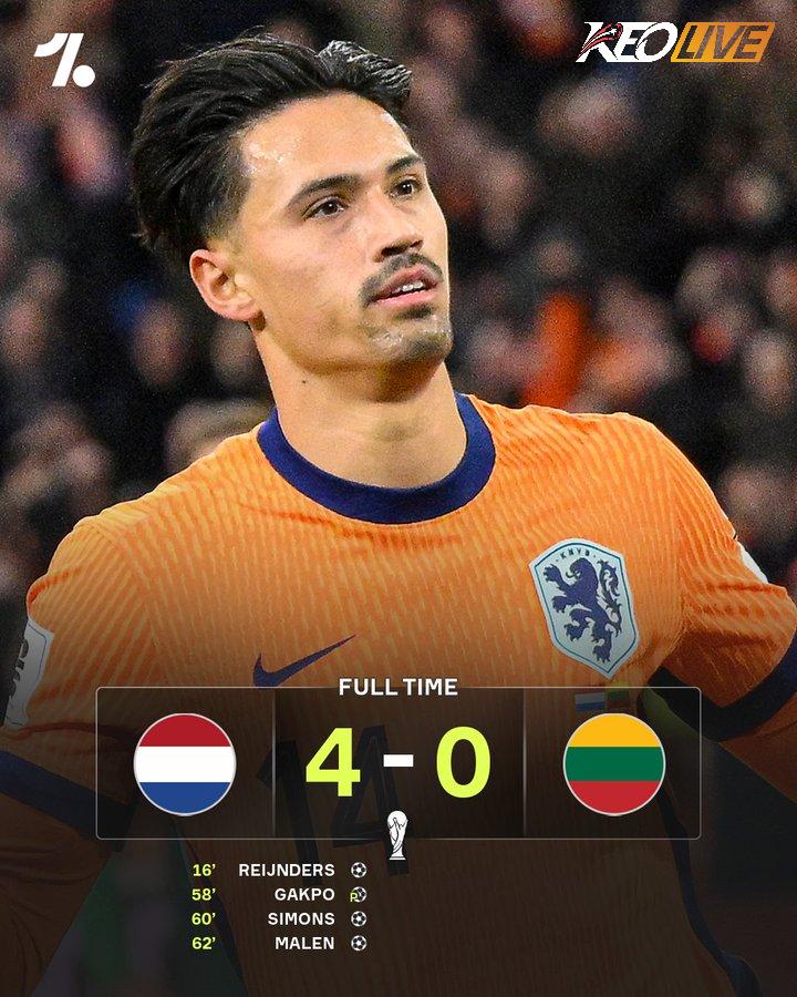 Hà Lan 4-0 Lithuania | Keolive