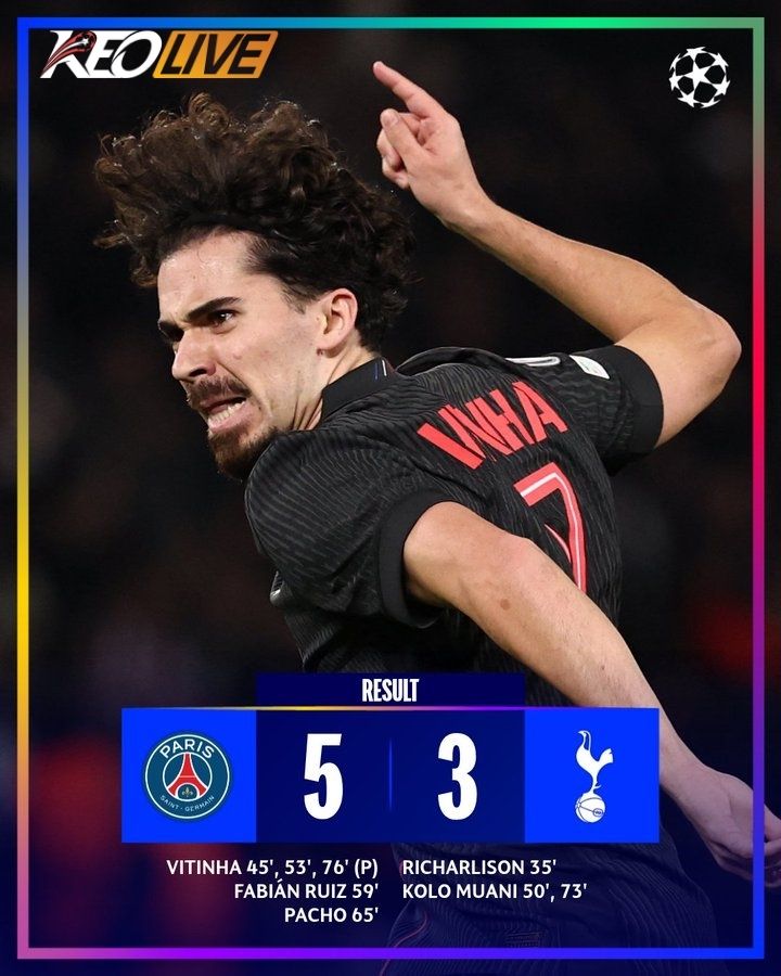 PSG 5-3 Tottenham | Keolive