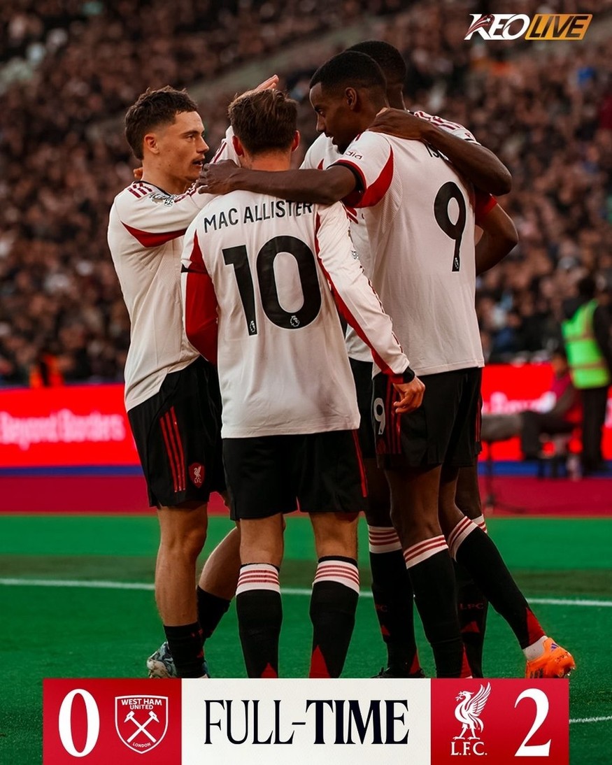 West Ham 0-2 Liverpool | Keolive