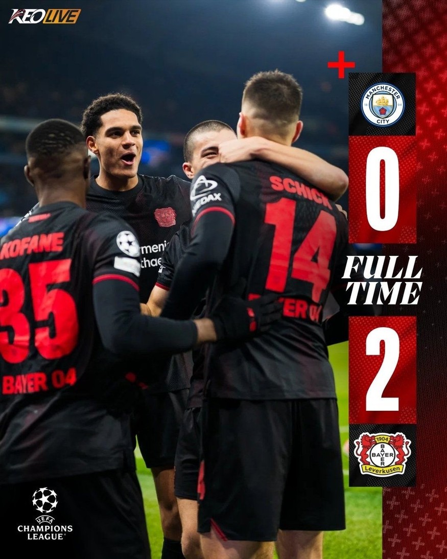 Manchester City 0-2 Bayer Leverkusen | Keolive