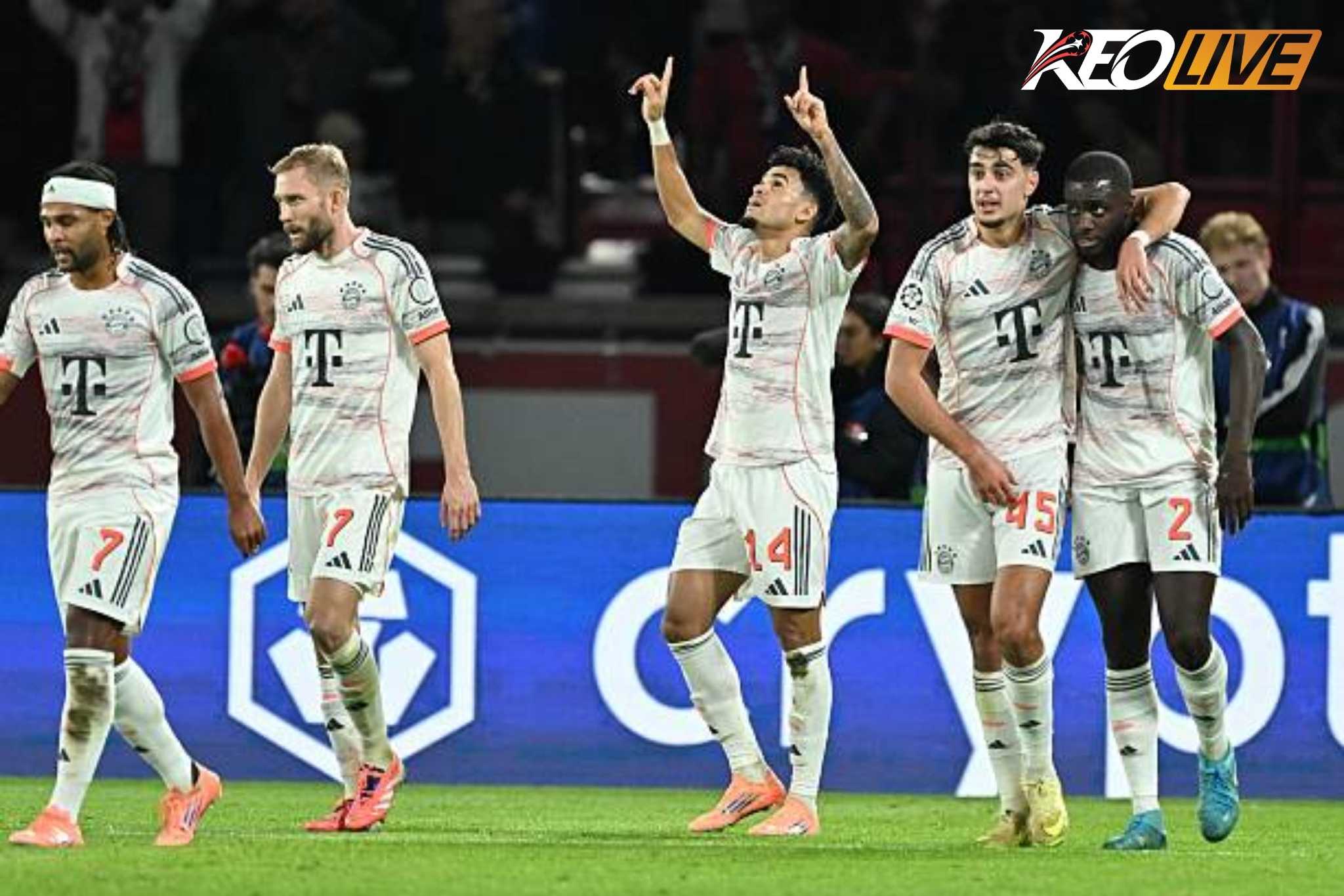 Diaz mở tỉ số sớm cho Bayern | Keolive