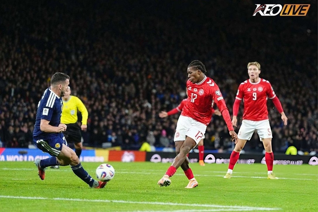 Bàn thắng của Dorgu giúp Đan Mạch nắm thế chủ động | Keolive