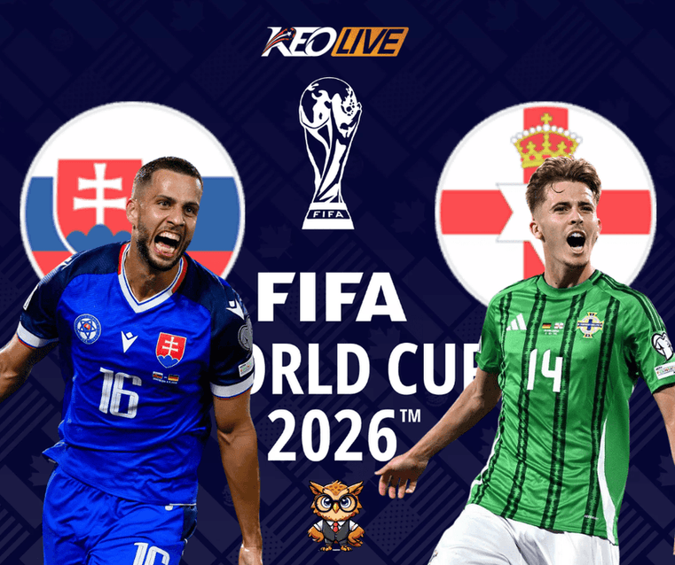 Slovakia vs Bắc Ireland | Keolive