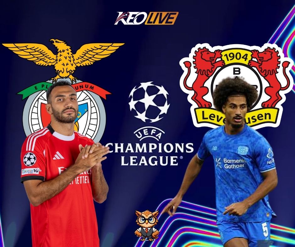 Trận đấu giữa Benfica vs Bayer Leverkusen | Keolive
