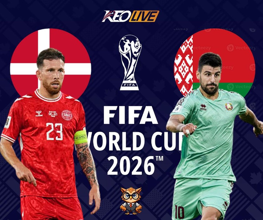Trận đấu giữa Đan Mạch vs Belarus | Keolive