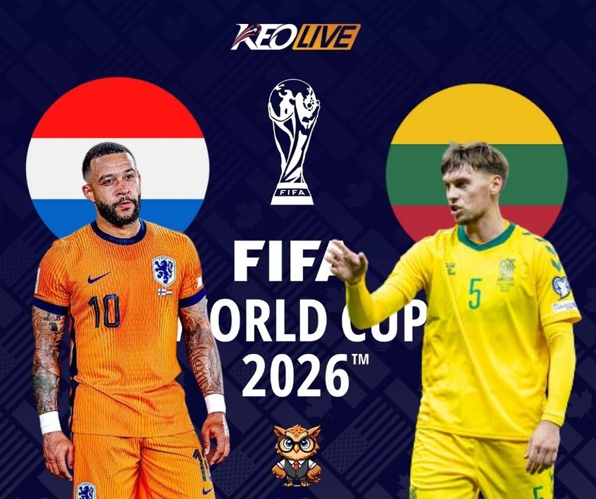 Trận đấu giữa Hà Lan vs Lithuania | Keolive