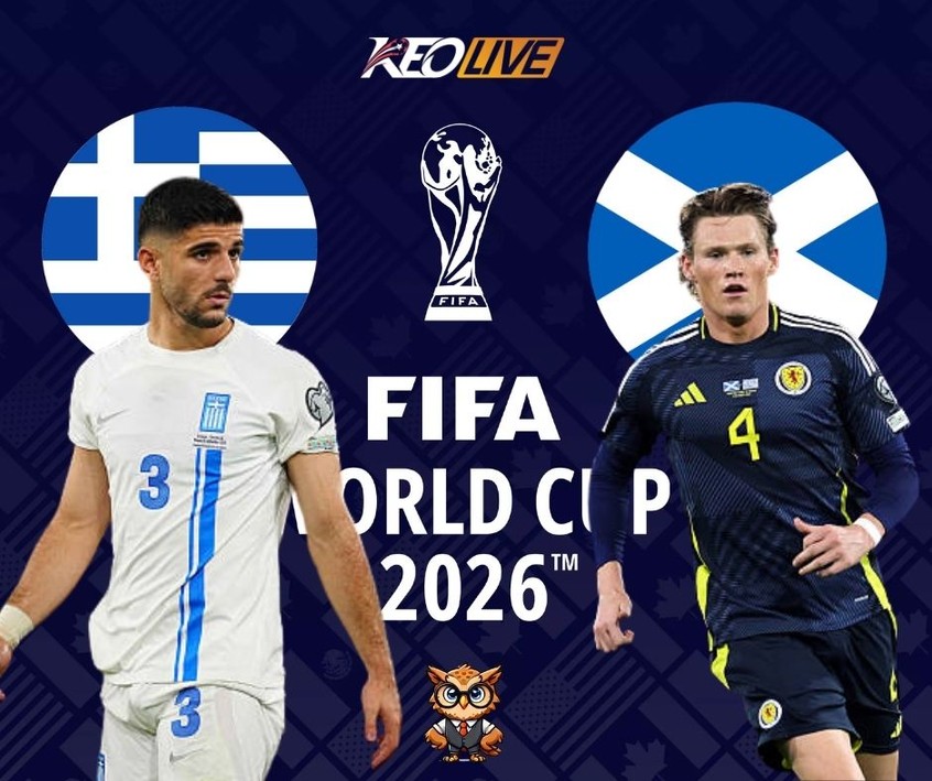 Trận đấu giữa Hy Lạp vs Scotland | Keolive