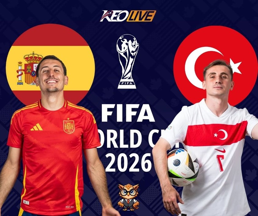 Trận đấu giữa Tây Ban Nha vs Thổ Nhĩ Kỳ | Keolive