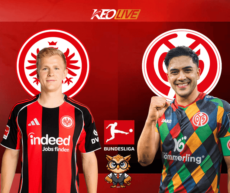 Trận đấu giữa Eintracht Frankfurt vs Mainz 05 | Keolive