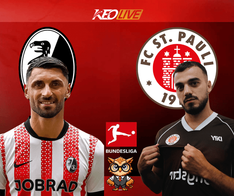 Trận đấu giữa Freiburg vs St. Pauli | Keolive