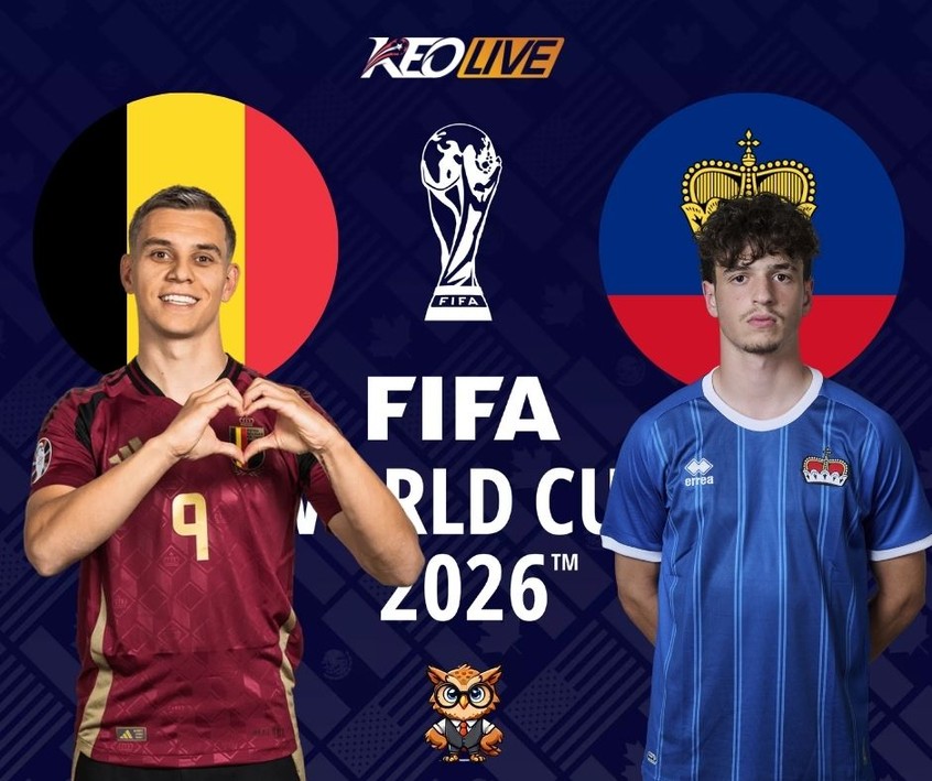 Trận đấu giữa Bỉ vs Liechtenstein | Keolive