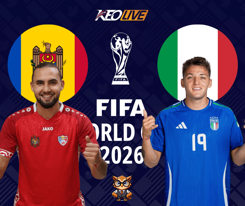 Trận so tài giữa Moldova vs Ý | Keolive